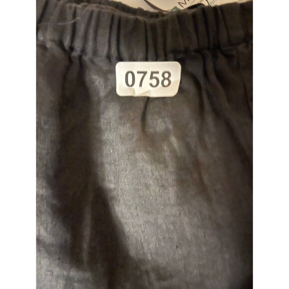 Eileen Fisher Capri Women's Size XL Black Slim-Fit Trousers Elastic Waist - Picture 4 of 4